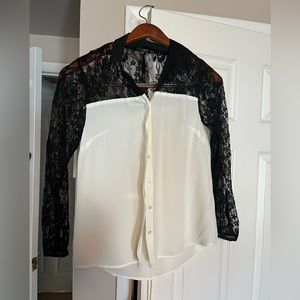 Black/White Blouse